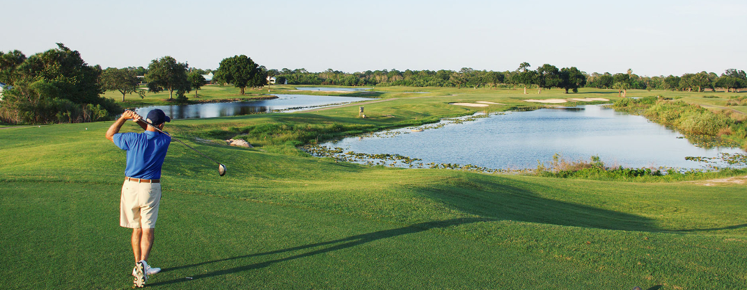 Golfers on golf course