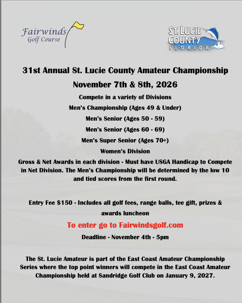 31st Annual St. Lucie County Amateur