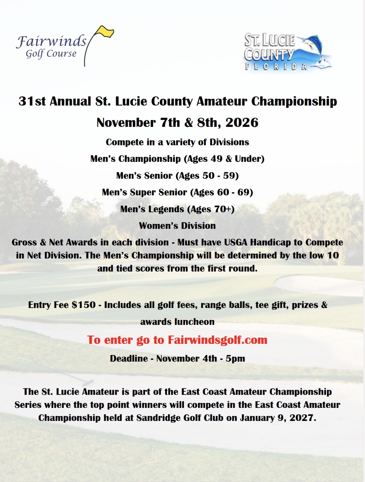 31st Annual St. Lucie County Amateur